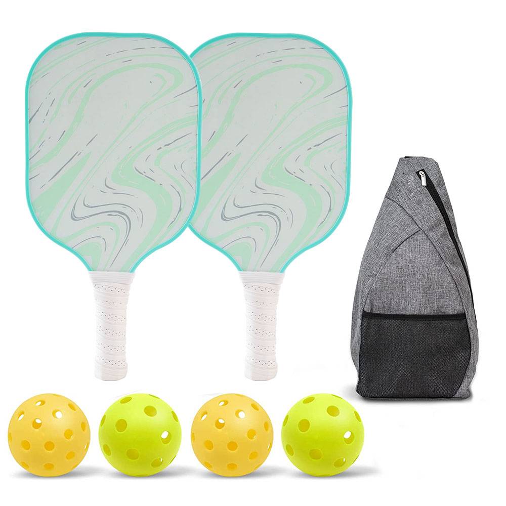Glass Fiber Set [Water Wave Green] 2 shots+4 balls+1 triangle bag